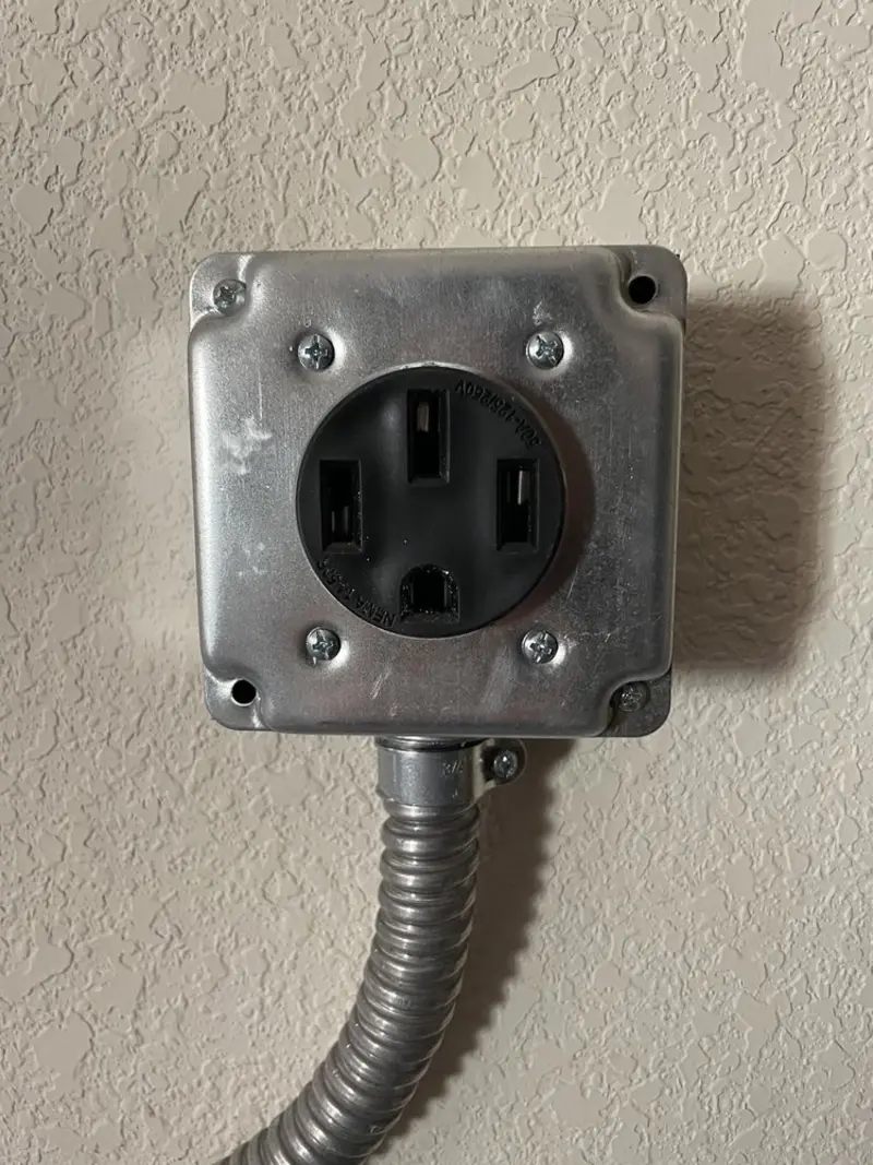 NEMA 14-50 outlet installed for Smart Home Electrical in Dayton